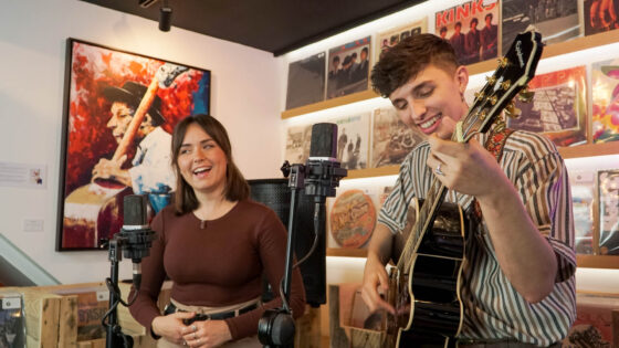 Dan & Izzy laughing