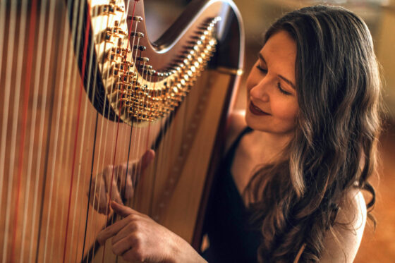 Harpist Ruth - Lincolnshire - Portrait
