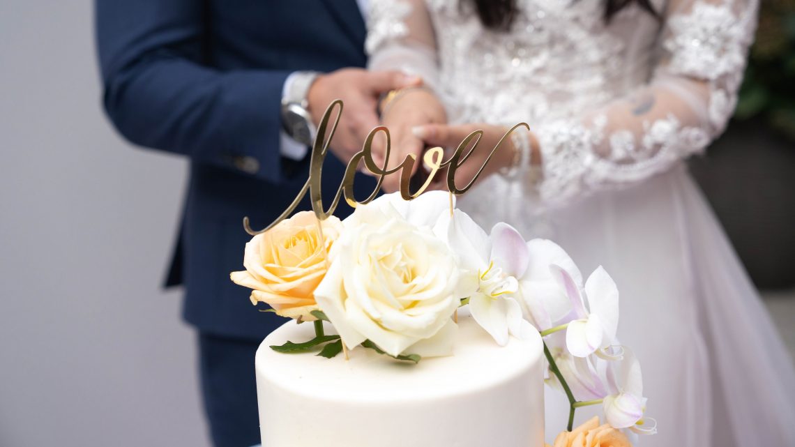 Wedding Cake, Couple, Love